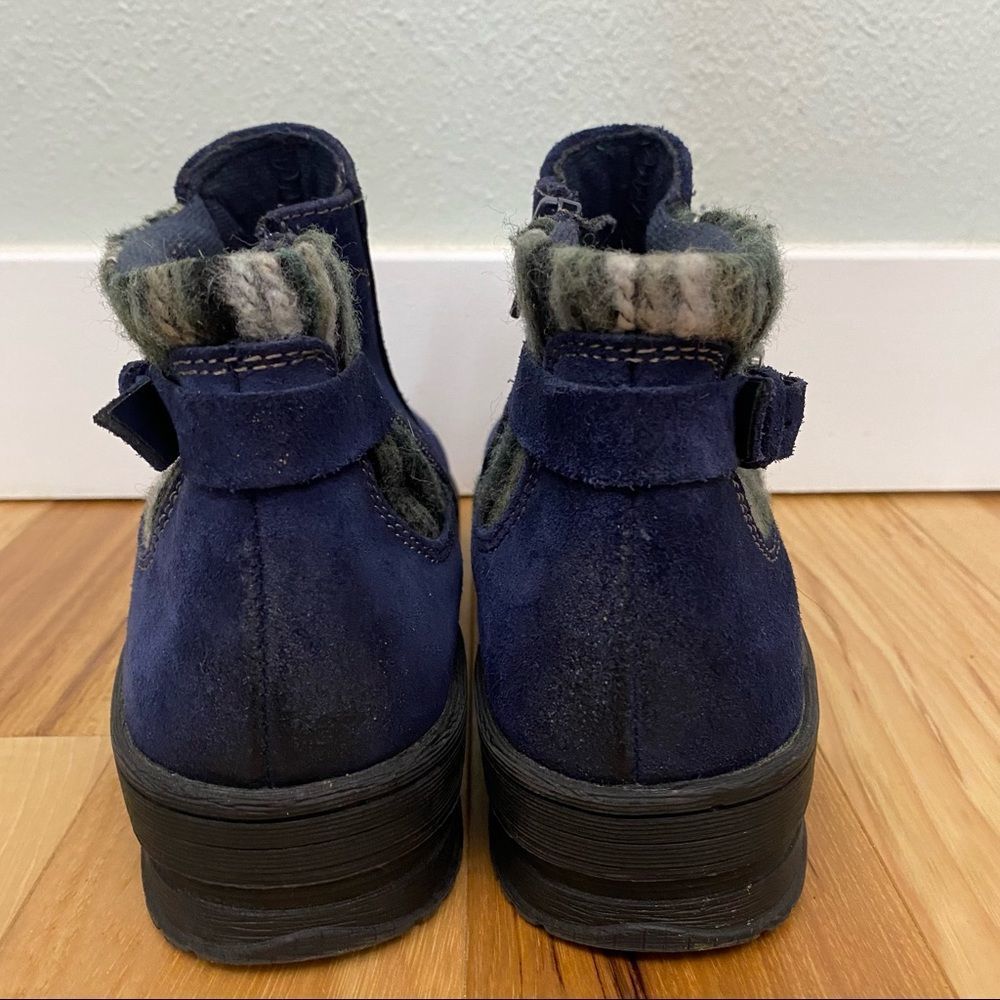 Earth Origins Water Repellent Suede Ankle Boots in Blue - Picture 6 of 8